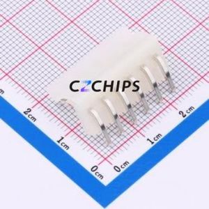 3.96-6AW Wire-to-Board Pin Header Bent Lead Through Hole,P=3.96mm Connector 1x6P 3.96mm Right Angle Insert 6P - Product Image 2