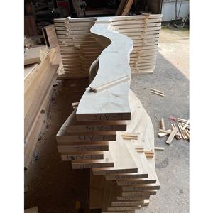 لوح حائط خشبي بتصميم مموج عتيق للزينة - Product Image 3