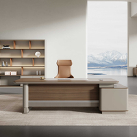 Bureau de direction modulaire en bois de luxe moderne pour les gestionnaires de bureau - Mobilier commercial