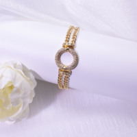 Pulsera de Latón Chapada en Oro de 18k con Forma de Corazón Dulce de HYL Jewelry, Joyería de Oro al por Mayor