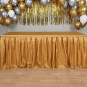 <span class=keywords><strong>Gonna</strong></span> da Tavolo Plissettata in Poliestere su Misura, Colore Blush, per Tavoli Rettangolari - Product Image 6