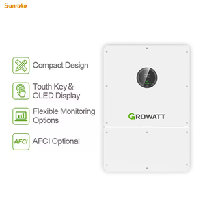 Onduleur solaire hybride <span class=keywords><strong>Growatt</strong></span> Wit 4-15K-Hu 10Kw 12Kw 15Kw triphasé à onde sinusoïdale pure pour l'Irak - Product Image 3