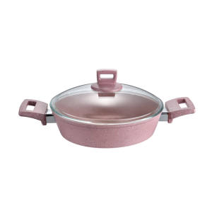 Prix de gros Batterie de cuisine en <span class=keywords><strong>granit</strong></span> <span class=keywords><strong>rose</strong></span> Ensemble de casseroles et poêles de <span class=keywords><strong>camping</strong></span> en aluminium à usage domestique - Product Image 4
