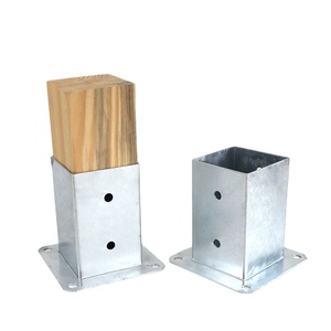 IRON Approuve Support de clôture en acier <span class=keywords><strong>Plaque</strong></span> de sol en béton Ancrage de poteau d'ancrage boulonné - Product Image 5