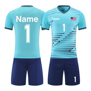 Nieuwe stijl bedrukte voetbaltenue met korte mouwen, sneldrogend, aangepaste teamnaam voor unisex - Product Image 6