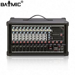 Mezclador de Audio Profesional de 10 Canales con Amplificador de Potencia, Compatible con USB y Portátil, para el Hogar, KTV y Espectáculos - Product Image 2