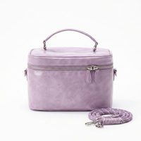 Sac de voyage personnalisé LZ, trousse de maquillage unique en cuir, boîte de toilette portable avec sangle, pochette cosmétique, sac de rangement à étiquette privée