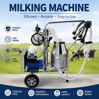 Machine à traire électrique et à essence de qualité supérieure, double seau, machine à traire portable mini pour ferme à bas prix