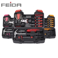 FEIDA - Juego de 39 Herramientas Eléctricas Profesionales para Bricolaje, Kit de Herramientas Manuales para Reparaciones Básicas del Hogar, Caja Portátil, Estuche Rígido OEM
