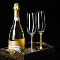 Verre à champagne en cristal personnalisé Shunstone 8 oz Souvenirs de mariage Cadeau romantique pour la Saint-Valentin