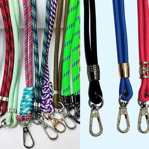 Оптовая продажа, универсальный регулируемый круглый шнур на шнурке, ремешок на шею, накладка на цепочку для ключей для сотовых телефонов, плетеная отделка - Product Image 4