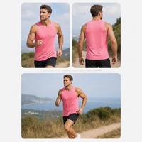 Canotta Sportiva Traspirante ad Asciugatura Rapida per Palestra e Corsa, Servizio OEM ODM, Canotta Premium Personalizzata con Logo Stampato, Canotta Senza Maniche da Uomo