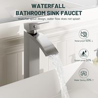 Robinet de lavabo chromé certifié CUPC avec mitigeur chaud/froid, design moderne, capteur sans contact, haute qualité pour lavabo de salle de bain