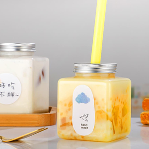 Wholesale <b>Empty</b> 500ml Square Pet <b>Plastic</b> Juice <b>Bottles</b> Beverage Containers Smoothies <b>Bottles</b> - Product Image 3