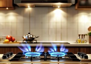 Réchaud à gaz haute pression en acier inoxydable à 2 brûleurs pour extérieur, <span class=keywords><strong>maison</strong></span>, usage commercial, comptoir électrique, double brûleur à gaz portable au <span class=keywords><strong>butane</strong></span> - Product Image 2