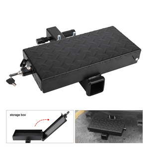 Folding Rear Entry Step With <b>Storage</b> <b>Box</b> For Pickup Truck Van 300Mm Depth <b>Waterproof</b> Painted Surface - Product Image 4