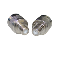 Adaptador Coaxial RF de Cobre de Alta Calidad, Conector RF N/F-JK, Adaptador de Conector N Macho a F Hembra