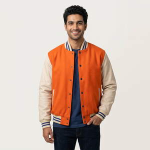 2026 <b>Men's</b> Custom Cool Style Casual Coat Hot Selling Stand Collar <b>Baseball</b> Leatherman Varsity CollegeBaseballjacket <b>for</b> <b>men</b> - Product Image 1