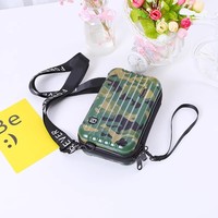 Sac de toilette portable multifonctionnel élégant en ABS PC de haute qualité, mini pochette de maquillage avec bandoulière