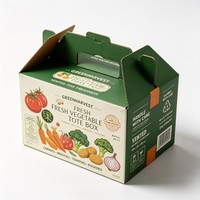 Carton ondulé en PP alvéolaire personnalisé, robuste, en B-flute, en matériaux recyclés, pour fruits, légumes, melon Hami, banane, raisin