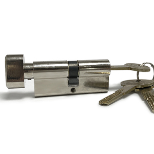 Tốt Nhất Châu Âu 60-100Mm Rắn Brass Duy Nhất Mở Lõi Cửa Xi Lanh Khóa Siêu An Toàn Với Nickel Cát Mạ - Product Image 1