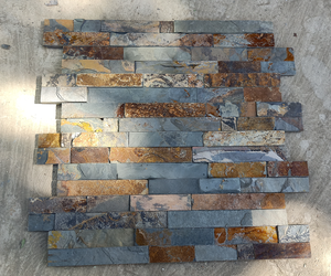 Giá bán buôn Trung Quốc chia bề mặt tự nhiên gỉ <span class=keywords><strong>Slate</strong></span> tấm Ốp bên ngoài bức tường văn hóa đá tường ốp gạch - Product Image 4