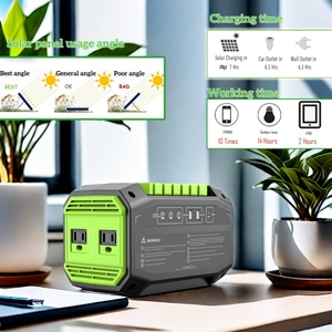 Портативная электростанция OTHC A2, выходная мощность 200 Вт, емкость 145 Вт·ч/39000 мА·ч, зарядка от солнечной панели, выход USB/DC, держатель, фонарик, для использования на открытом воздухе - Product Image 4