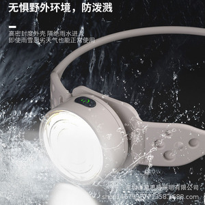 Lampe frontale rechargeable en silicone 5W, étanche IPX, pour course en extérieur - Product Image 1