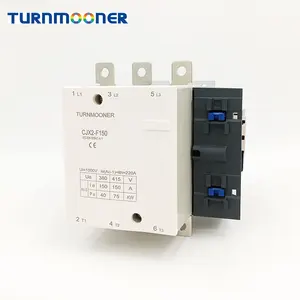 Turmooner LC1-F/CJX2-F150 220v contacteur magnétique 3 phases 220v/380v bobine magnétique