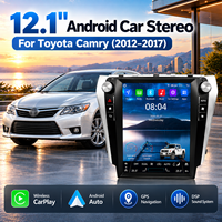 Autoradio Android STWEI 12,1 pouces pour Toyota Camry 2012-2017 4 Go 64 Go CarPlay sans fil Android Auto GPS DSP 4G