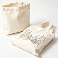 Commande en gros de sacs en toile vierges pour Noël, avec logo de marque personnalisé en relief