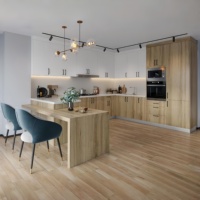 Armoires de cuisine modulaires RTA en bois massif naturel OPPEIN, vente en gros pour la cuisine