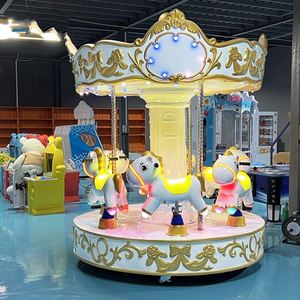 Carrusel Eléctrico de Monedas para Parque de Atracciones, Venta al por Mayor de Fábrica, Juegos de Carrusel para Niños - Product Image 4