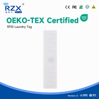 Étiquettes lavables OEKO 200 fois, ISO 18000 6C NXP UCODE 9, étiquette textile UHF RFID pour équipement de blanchisserie commerciale