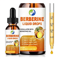 Ausreson OEM Berberine HCl Liquide 60ml – Complément de Gouttes de Berbérine pour le Soutien du Système Immunitaire, Digestif et Cardiaque