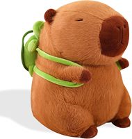 Usine chinoise, peluche capybara douce de 30 cm avec pain, poupée capybara kawaii, oreiller en peluche capybara, cadeaux pour enfants, garçons et filles