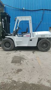 Montacargas diésel usado TCM FD100 de 10 toneladas con ruedas, tipo comercial, con mástil de dos etapas, en stock, a la venta, Shanghai Fwd - Product Image 6