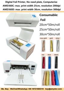 Amydor-impresora digital automática de hojas de oro, máquina de impresión de hojas de oro para tarjeta de invitación, tarjeta de felicitación, PVC, 360C - Product Image 3
