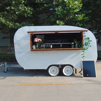 Remorque de vente de café mobile Wecare, remorque de bar mobile de rue, camion de nourriture avec cuisine complète
