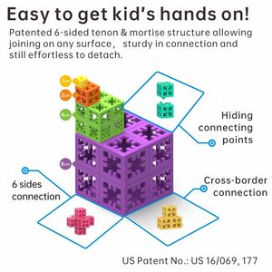 PUNGROW 15 PCS 교육용 플라스틱 블록 세트 미니 동물 장난감 숲 장면 건물 유아를위한 DIY 조립 포장 포함 - Product Image 5