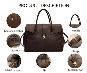 3302 <span class=keywords><strong>K</strong></span> กระเป๋าหนัง PU สีดำพรีเมี่ยมสำหรับผู้หญิง, กระเป๋าสำนักงานหรูหรามีโครงสร้างหรูหราแนววินเทจจุของได้มากกระเป๋าถือของผู้หญิงสีทอง - Product Image 2