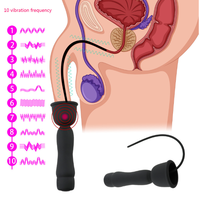 Jouets sexuels pour homme, plug urétral vibrant à 10 vitesses, en silicone, rechargeable par USB, pour masturbation masculine. Vente en gros.
