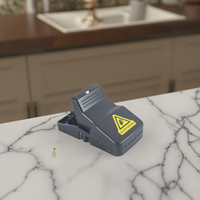 K229 Pièges à souris d'intérieur à efficacité rapide Attrape-souris sanitaire en ABS pour animaux de compagnie familiaux pulvérisés