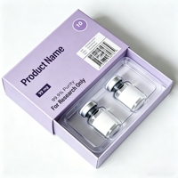 Boîtes à peptides personnalisées de qualité supérieure 2ml 3ml 5ml Écologiques Recyclables Durables Conception gratuite Impression de données variables Usine