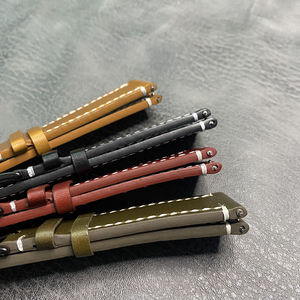 Bracelet de luxe en cuir pour <span class=keywords><strong>Huami</strong></span>/Huawei, 20mm, noir - Product Image 4