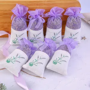 Saquinho de lavanda com fragrância natural, ambientador para flores secas, saquinho para guarda-roupa e gaveta, saquinho de ervas