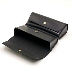 Estuche de Gafas de Sol Personalizado con Logotipo, Unisex, Portátil, de Cuero Suave, Color Negro - Product Image 4