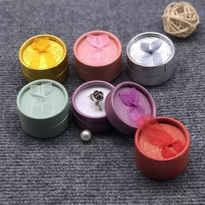 Compact Mini Low <b>Paper</b> Can with Foam Inner <b>Pad</b>, Recyclable Kraft <b>Paper</b> Cylinder for Small Accessories Gift Packaging - Product Image 5