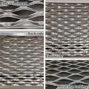Façade en maille métallique déployée en aluminium de haute qualité pour revêtement mural - Product Image 4