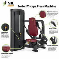 Machine de presse triceps assise à sélection de poids SK-L19 pour salle de sport professionnelle – Équipement de musculation des bras